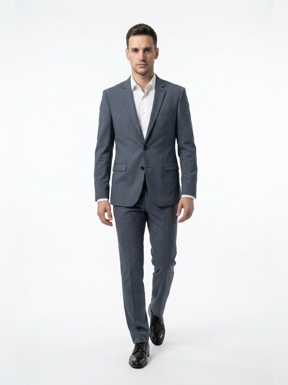 Express Men's Slate Blue Two-Piece Suit
